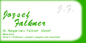 jozsef falkner business card